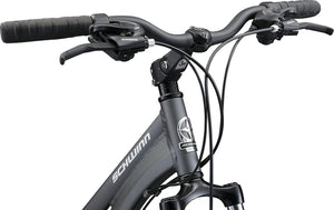 Schwinn Discover Adult Hybrid Bike for Men and Women, 700c Wheels, 21-Speeds, Step-Through or Step-Over Frame, Front and Rear Fenders, Rear Cargo Rack