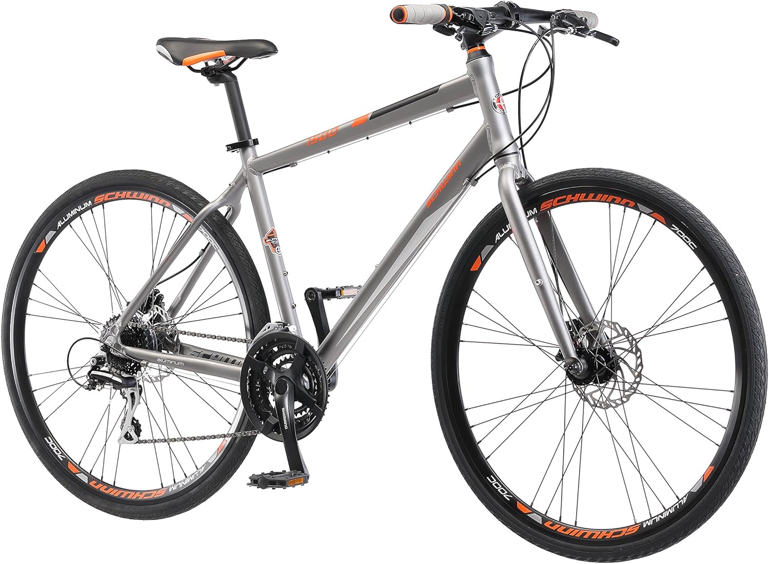 Schwinn Phocus Adult Road Bike, Mens and Womens, Aluminum Frame, Flat and Drop Bar Options, Multiple Speed Drivetrain, Carbon Fiber Fork, 700c Wheels