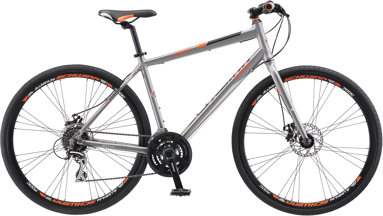 Schwinn Phocus Adult Road Bike, Mens and Womens, Aluminum Frame, Flat and Drop Bar Options, Multiple Speed Drivetrain, Carbon Fiber Fork, 700c Wheels