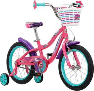 Schwinn Jasmine Kids Bike with Training Wheels, 16-Inch Wheels