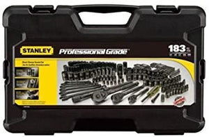 Stanley 183 Piece Black Chrome Socket Set