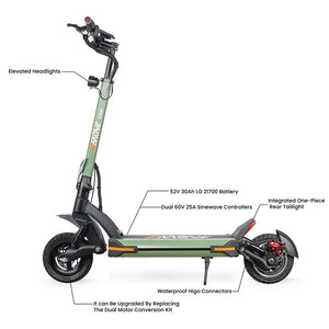 EMOVE Cruiser V2 – 52V and 60V Quad Suspension 62-Mile Long-Range Electric Scooter