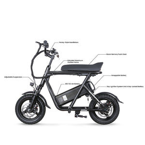 EMOVE RoadRunner SE Ultra Light-Weight Seated Electric Scooter Bike