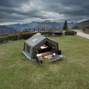 Coody 10 Forest Green Inflatable Tent House for Camping (2-4 person)