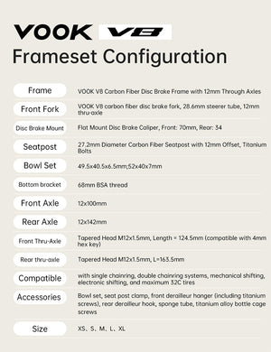 VOOK V8 Carbon Fiber Frame
