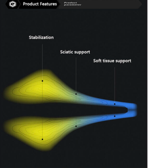 ENLEE Carbon Fiber Bike Saddle Shock Absorbing Cycling Saddle Cushion for Road MTB Mountain Bikes