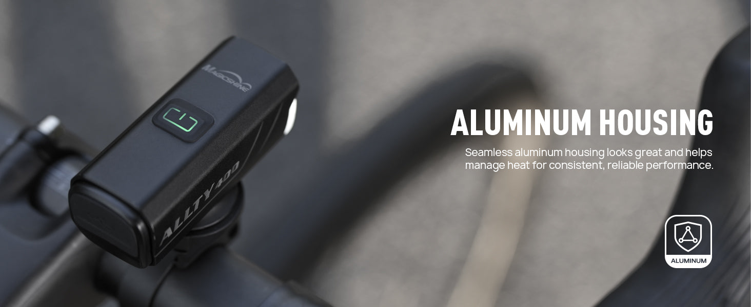 Magicshine Allty Bike Lights Allty 400,Allty 800 Road Bike Light, USB Type-C Rechargeable, IPX7 Waterproof LED Bike Light for Road, Urban Cyclists