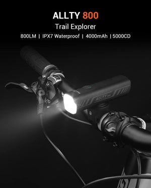 Magicshine Allty Bike Lights Allty 400,Allty 800 Road Bike Light, USB Type-C Rechargeable, IPX7 Waterproof LED Bike Light for Road, Urban Cyclists