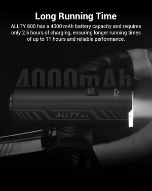 Magicshine Allty Bike Lights Allty 400,Allty 800 Road Bike Light, USB Type-C Rechargeable, IPX7 Waterproof LED Bike Light for Road, Urban Cyclists