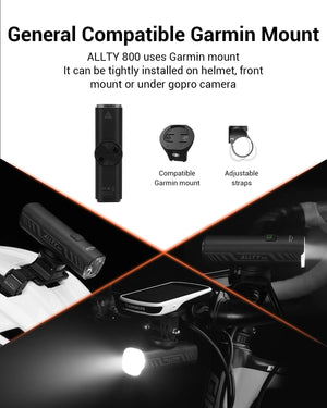 Magicshine Allty Bike Lights Allty 400,Allty 800 Road Bike Light, USB Type-C Rechargeable, IPX7 Waterproof LED Bike Light for Road, Urban Cyclists