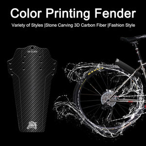 ENLEE 1PC Mountain Bike Fender - Lightweight Flexible MTB Mud Guard, Waterproof Heat-Resistant Bicycle Fenders, Universal Front and Rear 26", 27.5", 29" Plus Size and Fat Bike Wheel Sizes