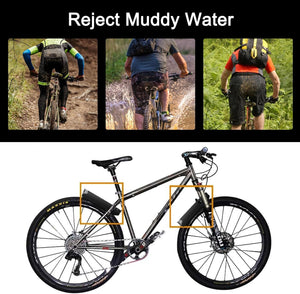 ENLEE 1PC Mountain Bike Fender - Lightweight Flexible MTB Mud Guard, Waterproof Heat-Resistant Bicycle Fenders, Universal Front and Rear 26", 27.5", 29" Plus Size and Fat Bike Wheel Sizes