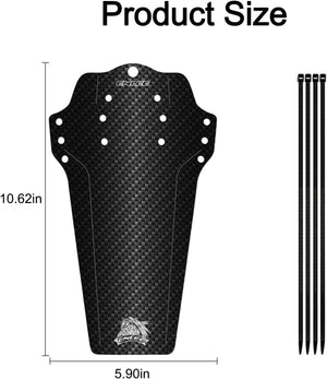 ENLEE 1PC Mountain Bike Fender - Lightweight Flexible MTB Mud Guard, Waterproof Heat-Resistant Bicycle Fenders, Universal Front and Rear 26", 27.5", 29" Plus Size and Fat Bike Wheel Sizes