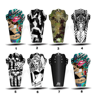 ENLEE 1PC Mountain Bike Fender - Lightweight Flexible MTB Mud Guard, Waterproof Heat-Resistant Bicycle Fenders, Universal Front and Rear 26", 27.5", 29" Plus Size and Fat Bike Wheel Sizes