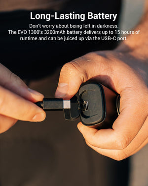 Magicshine EVO 1300 Bike Light with Remote Control, 1300 Lumens Waterproof Bicycle Headlight, USB-C Rechargeable Front Light for Night Riding