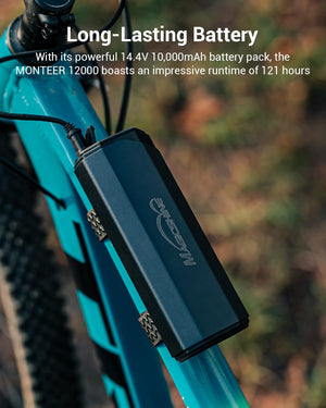 Magicshine MONTEER 12000 Mountain Bike Light,IPX6 Waterproof 12000 Lumen Max Output,20,000mAh Type-C Battery Pack with Reverse Charging Ultimate MTB Light