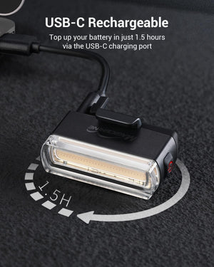 Magicshine SEEMEE 20 V2.0 Bike Tail Lights for Night Riding,USB-C Rechargeable Bicycle Rear Lights, IPX6 Waterproof, Cycling Safety Back Light for Commuting Cyclists and Kids