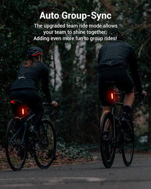 Magicshine Tail Light SEEMEE 50 V2.0, Rear Bike Light with USB C Rechargeable, 50 Lumen IPX6 Waterproof Bicycle Tail Lights for Night Riding, Smart Cycling Safety Bike Taillights