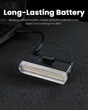 Magicshine Tail Light SEEMEE 50 V2.0, Rear Bike Light with USB C Rechargeable, 50 Lumen IPX6 Waterproof Bicycle Tail Lights for Night Riding, Smart Cycling Safety Bike Taillights