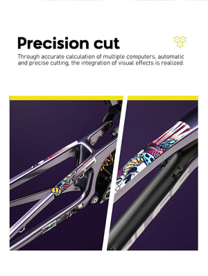 ENLEE TPU Bicycle Frame Protector Anti-Scratch Bicycle Protection Film Bike Protector Thick Sticker Strong Upgraded Material