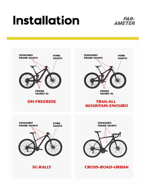 ENLEE TPU Bicycle Frame Protector Anti-Scratch Bicycle Protection Film Bike Protector Thick Sticker Strong Upgraded Material