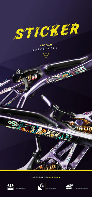 ENLEE TPU Bicycle Frame Protector Anti-Scratch Bicycle Protection Film Bike Protector Thick Sticker Strong Upgraded Material