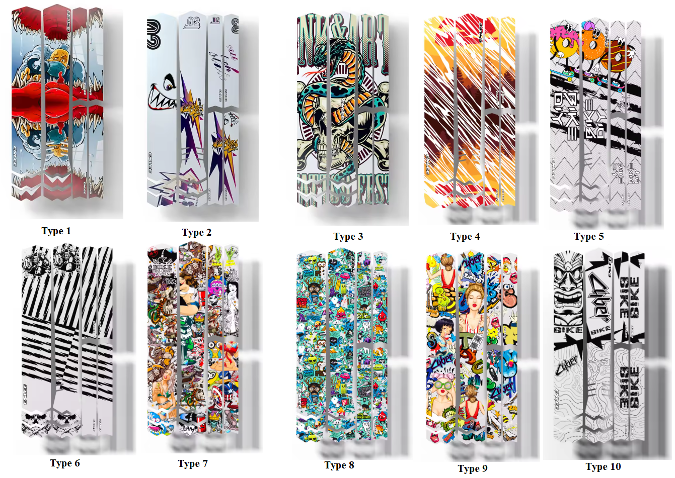 ENLEE TPU Bicycle Frame Protector Anti-Scratch Bicycle Protection Film Bike Protector Thick Sticker Strong Upgraded Material