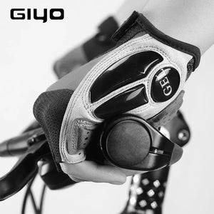 Giyo Bicycle Half Finger Gloves Breathable Lycra Fabric Men Women Cycling Gloves Road Bike Riding MTB DH Racing Outdoor Mittens