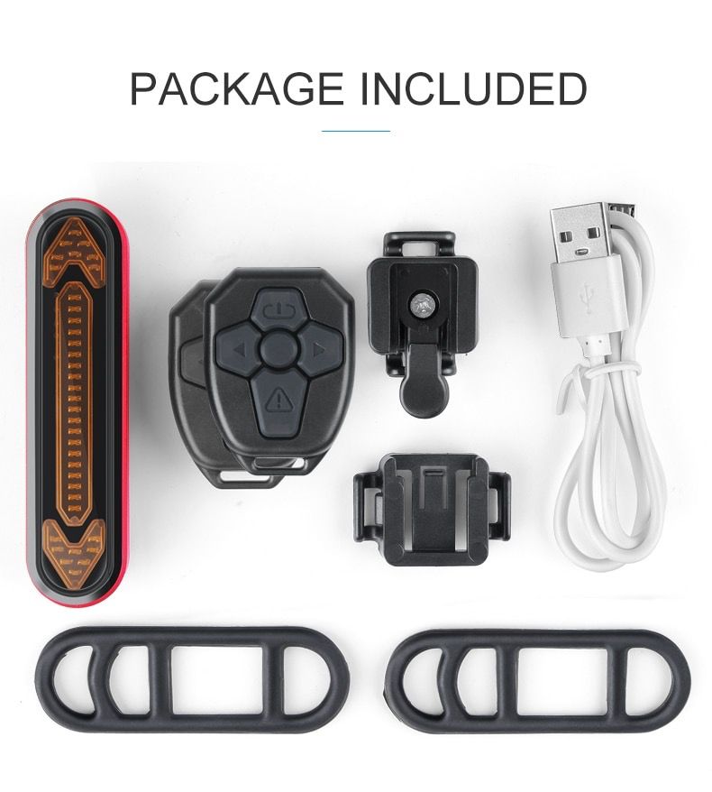 Machfally Bicycle Light USB Rechargeable Tail Light Warning Bike Rear