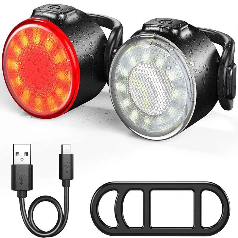 Mini LED Bicycle Tail Light USB Chargeable Bike Rear Lights IPX6 Water