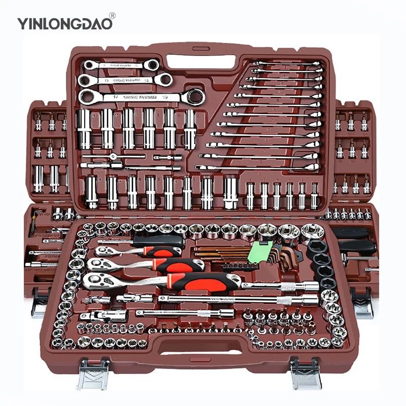 Socket Set Universal Car Repair Tool Ratchet Set Torque Wrench Combination Bit A Set Of Keys Multifunction DIY Tools