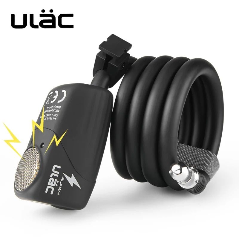 ULAC Bike Lock 110dB Bicycle Electronic Alarm Lock Cycling Bike Steel